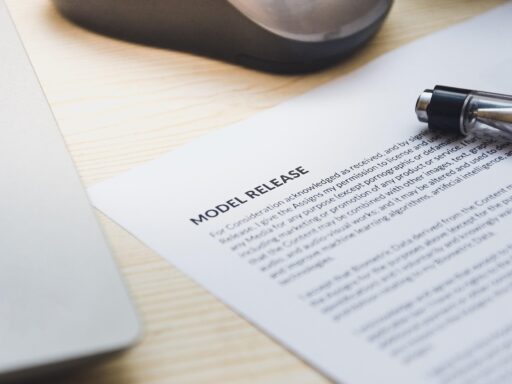 Twee mensen die een zakelijk contract ondertekenen aan een bureau