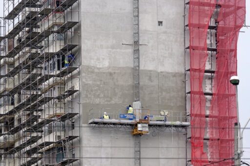 Mkb-aannemers aan het werk op een renovatieproject